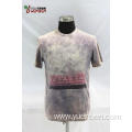 Jersey Dirty Wash Round Neck With Printing Shirt